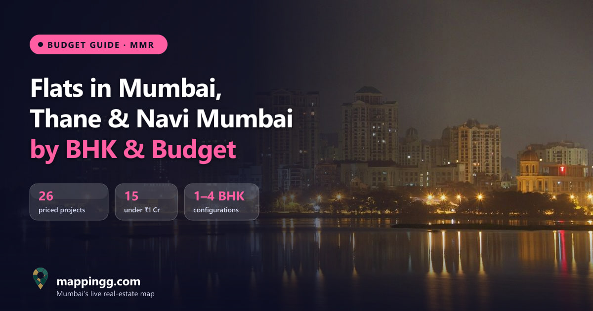 Flats in Mumbai, Thane & Navi Mumbai by BHK and Budget (2026): 1, 2 & 3 BHK Prices