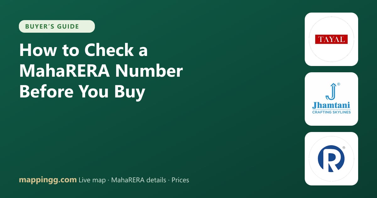 How to Check a MahaRERA Registration Number Before You Buy (2026 Guide)